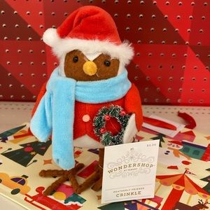 2023 Target Wondershop CRINKLE Christmas Bird Santa Wreath Featherly Friends New